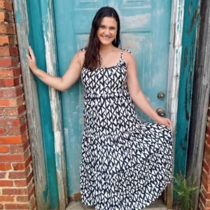 Black & White Maxi Dress
