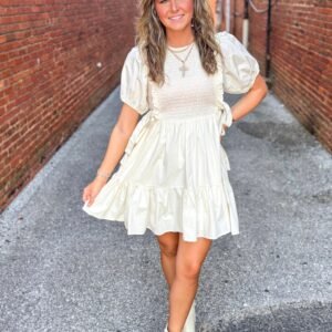 Ivory Smock Dress